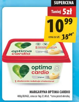 Margaryna Optima Cardio Bunge promocja w Arhelan