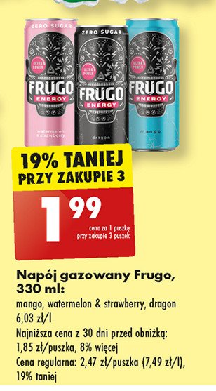 Napój black Frugo promocja