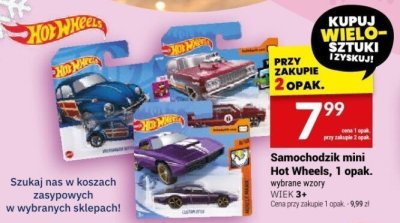 Samochodzik mini Hot Wheels, 1 opak. promocja w Twój Market