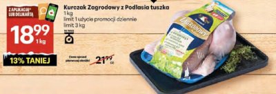 Kurczak Zagrodowy z Podlasia tuszka 1kg promocja w Delikatesy Centrum