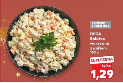 Sałatka warzywna z jajkiem  promocja w Kaufland