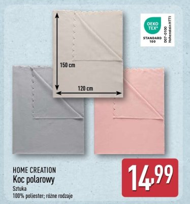 Koc polarowy 150x120 cm promocja w Aldi
