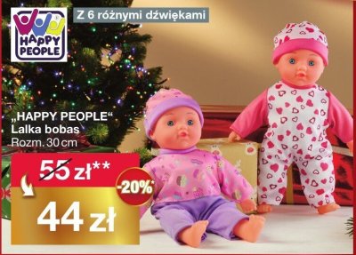 Lalka bobas HAPPY PEOPLE różne rodzaje Rozm. 30 cm promocja w Woolworth