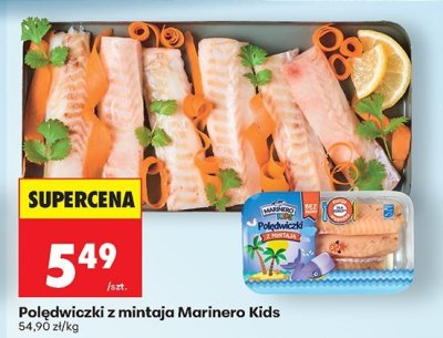 Polędwiczki z mintaja Marinero Kids promocja w Biedronka
