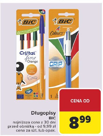 Długopis 4 colours grip medium niebieski Bic 4 colours promocja w Carrefour