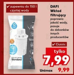 Wkład filtrujący standard Dafi promocja