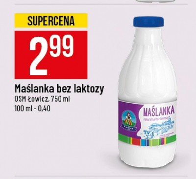 Ma艣lanka naturalna bez laktozy Osm 艂owicz promocja