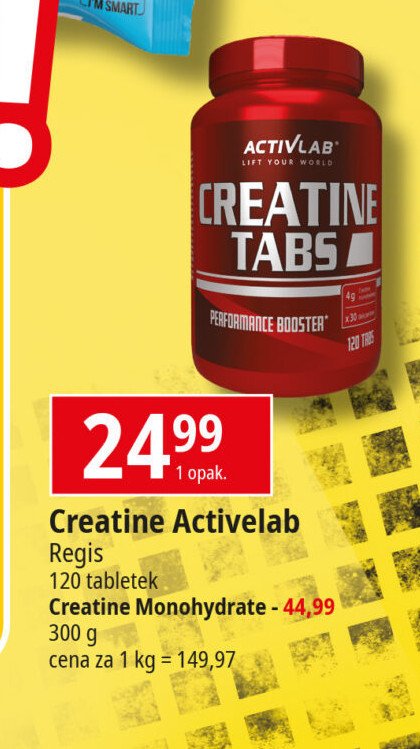 Odżywka creatine monohydrate Activlab promocja w Leclerc