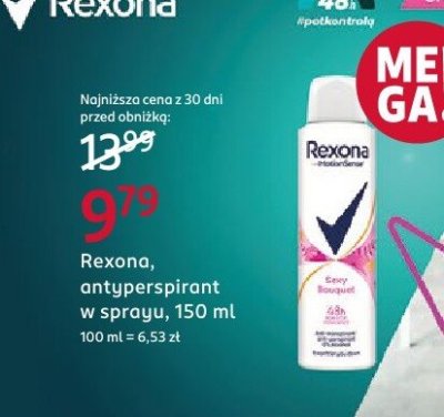 Dezodorant antyperspirant w sprayu promocja w Rossmann