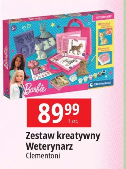 Zestaw kreatywny barbie weterynarz Clementoni promocja