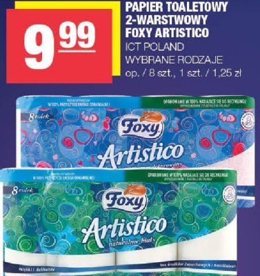 Papier toaletowy 2-warstwowy Foxy Artistico ICT Poland wybrane rodzaje promocja w SPAR