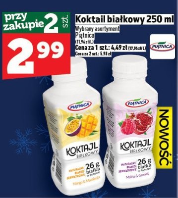 Koktajl białkowy Piątnica 250ml promocja w TOPAZ