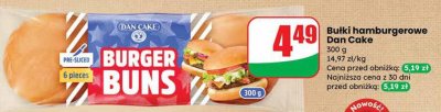 Bułki hamburgerowe Dan Cake promocja w Dino