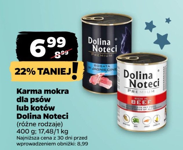 Karma dla psów bogata w wołowinę DOLINA NOTECI PREMIUM promocja