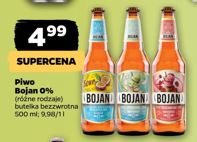 Piwo Bojan ice cream truskawkowe promocja