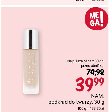 Podkład do twarzy smart flawless 03w warm nude NAM PROFESSIONAL promocja