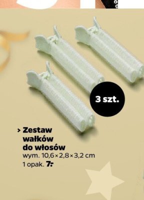 Zestaw wałków do włosów 10,6x2,8x3,2 cm promocja w Netto