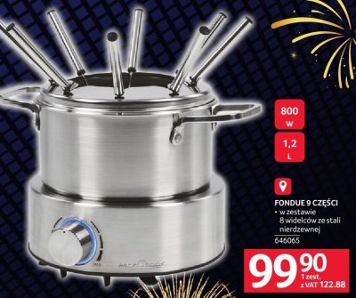 Fondue 9 części promocja w Selgros