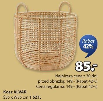 Kosz ALVAR promocja w Jysk