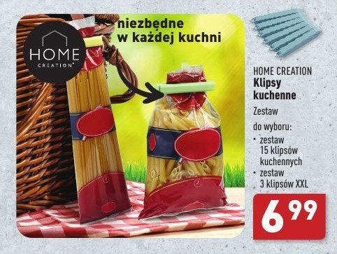 Klipsy do woreczków kuchennych Home creation promocja