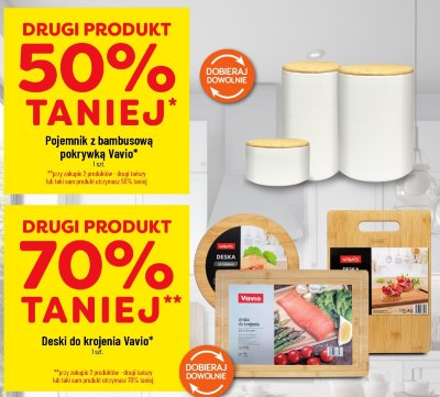 Pojemnik z bambusową pokrywką Vavio 1 szt. promocja w POLOmarket