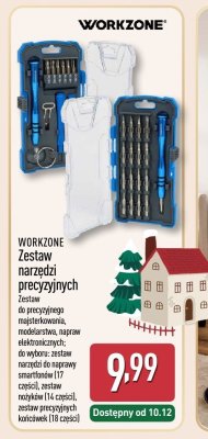 Zestaw narzędzi precyzyjnych WORKZONE promocja w Aldi
