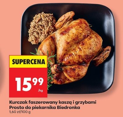 Kurczak faszerowany kaszą i grzybami Prosto do piekarnika  promocja w Biedronka