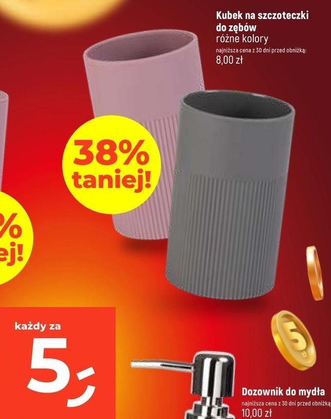 Kubek na szczoteczki do zębów promocja w Dealz