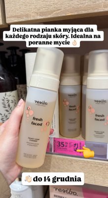 Pianka myjąca fresh faced Velvety Foam Cleanser promocja w Hebe