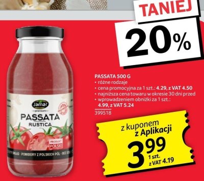 Passata Jamar Rustica promocja w Selgros