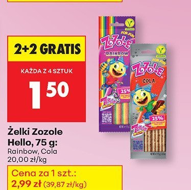 Żelki Zozole Cola promocja w Biedronka