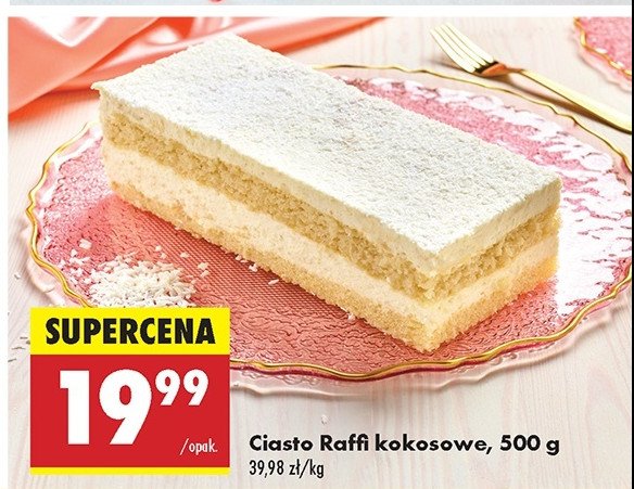 Ciasto raffi kokosowe promocja