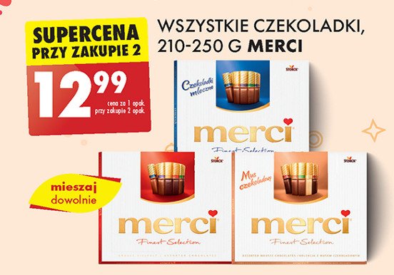 Bombonierka brązowa Storck merci promocja