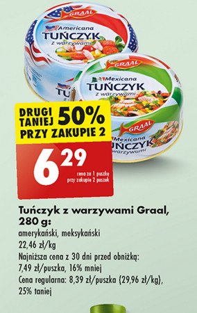 Tuńczyk z warzywami mexicana Graal promocja w Biedronka