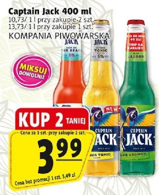 Captain Jack 400 ml Kompania Piwowarska promocja w Prim Market