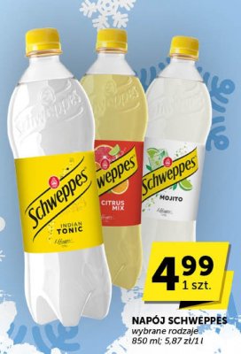 Napój Schweppes wybrane rodzaje 850 ml promocja w Groszek