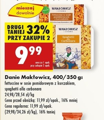 Spaghetti carbonara Makłowicz i synowie promocja