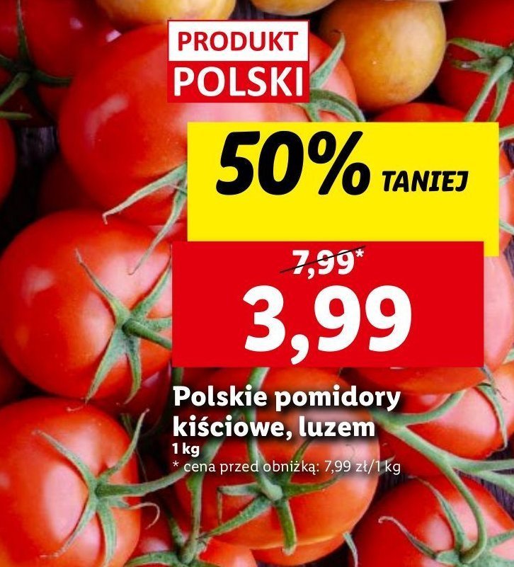 Pomidory kiściowe polska promocja