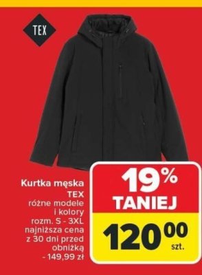 Kurtka męska z polaru 48-58 Townland promocja w Carrefour