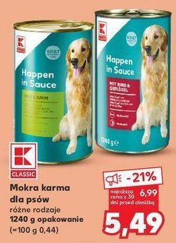 Karma dla psa z jagnięciną K-classic promocja
