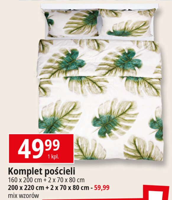 Komplet pościeli 200 + 220 cm + 2 x 70 x 80 cm promocja