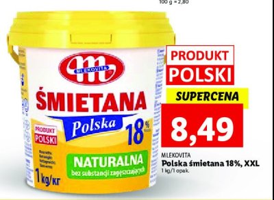 Śmietana kuchmistrza 18% Mlekovita promocja