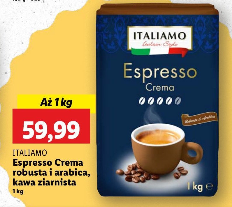 Kawa Italiamo espresso promocja w Lidl