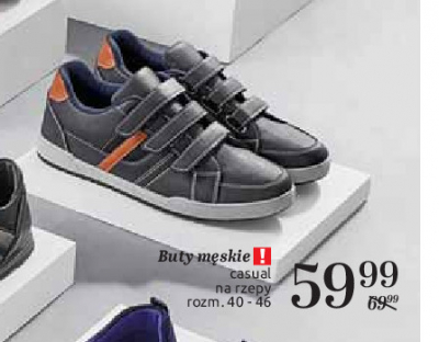 Buty m臋skie sportowe na rzep rozm. 40-46 promocja