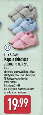 Kapcie dziecięce promocja w Aldi