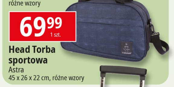 Torba sportowa 45 x 26 x 22 cm Astra head promocja