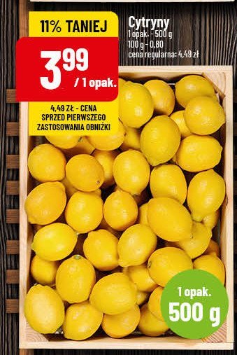 Cytryny promocja w POLOmarket