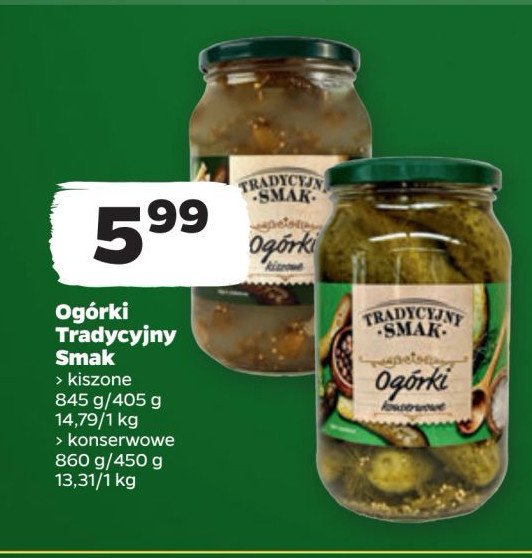 Ogórki konserwowe Tradycyjny smak promocja w Netto