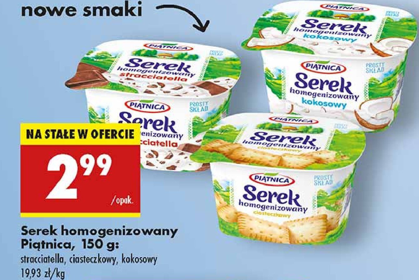 Serek homogenizowany straciatella Piątnica promocja