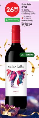 Wino Echo Falls Shiraz 0,75l promocja w Żabka